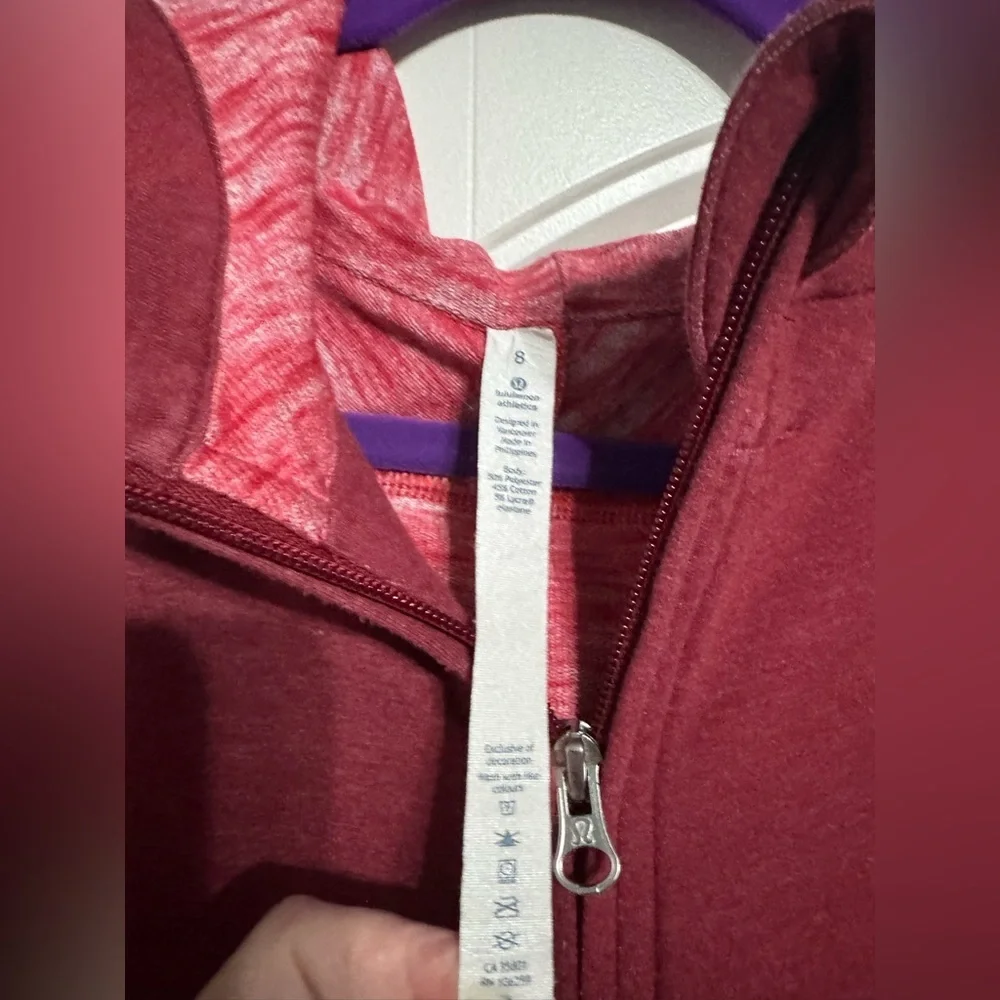 Lululemon Take Ten Full-Zip Hoodie in Rosewood